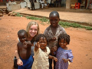 Amy with Children